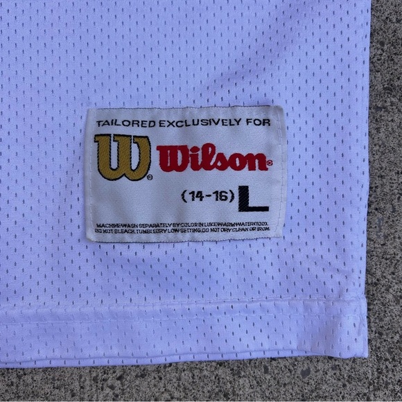 Warren Sapp 99 Autographed White Jersey Wilson L Size 14-16 Tampa Bay Buccaneers - Picture 3 of 11